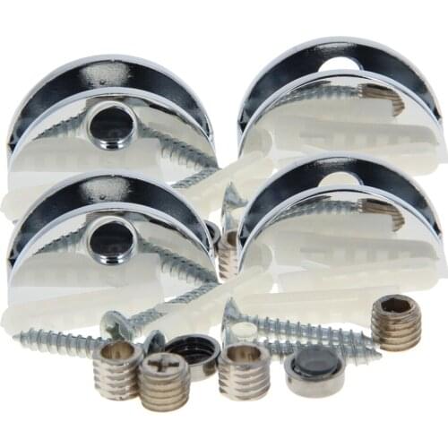 MroMax Glass Fixing Clips Zinc Alloy A13-K139 8-10mm/A14-K140 10-12mm/A15-K141 5-8mm/A16-K142 8-10mm/A17-K143 10-12mm 2/4/10pcs