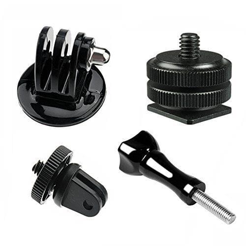 GoPro HERO Mounting bundle w/ Hot Shoe adapter, Tripod Mount Thumb Screw fr Hero