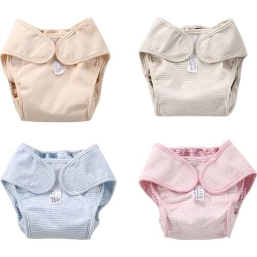Washable Cotton Baby Cloth Diaper Cover Reusable Baby Diapers Breathable Nappy Wrap Newborn Nappy Changing