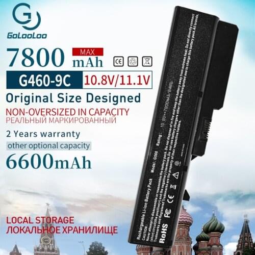 11.1V 6600mAh L09S6Y02 Battery For Lenovo LO9S6Y02 L09M6Y02 L10M6F21 LO9L6Y02 G475 G560 G565 G575 G770 G460 G465 G470 Z460 G570