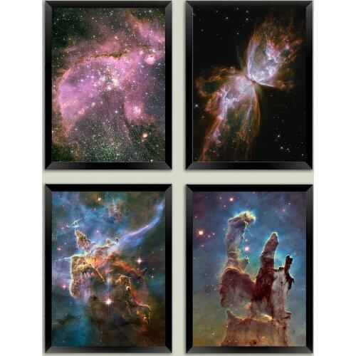 Planet Astronaut Posters Galaxy Psychedelic Prints Space Photographs Wall Art Canvas Painting Picture For Living Room Home Decor