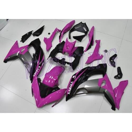 Plastic Fairings NINJA 650R 16 Fairing EX 650 16 Pink Black Abs Fairing ER6F 2017 - 2018