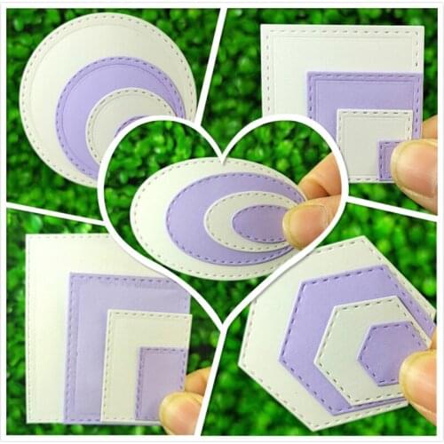 Suitable for Christmas metal cutting die and DIY scrapbook album 3D greeting card making dotted frame small 2021 NEW