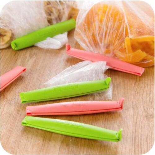 Simple Style Food Sealing Clip Storage Bag Clips Snack/Food Fresh Preservation Bags Clips Home Storage 6 Pieces/Lot