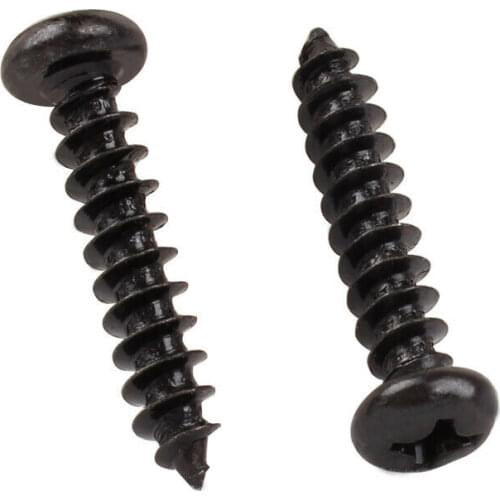 M3 M3.5 M4 Black Steel Phillips Cross Pan Head Self Tapping Screws Sheet Metal Screws