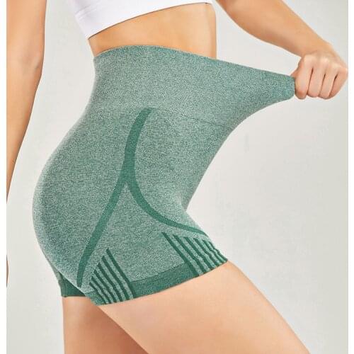 High Waist Workout Shorts Seamless Fitness Yoga Shorts Scrunch Butt Yoga Running Shorts Sport Women Gym Leggings