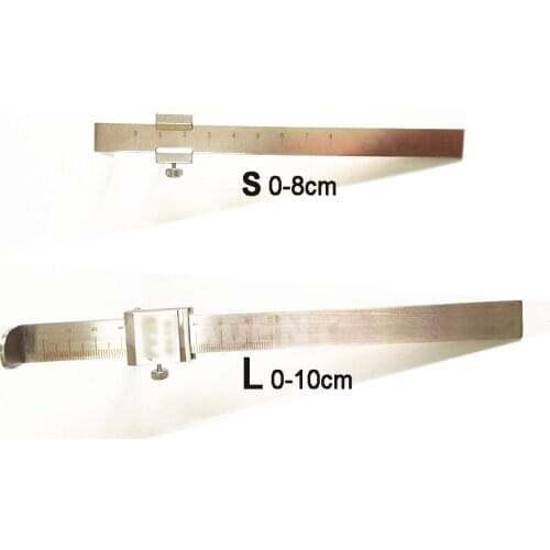 Dental stainless steel measuring ruler Vertical Orthodontic ruler caliper