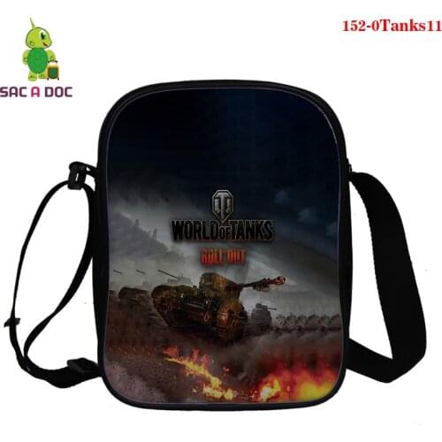 Game 3d Print Messenger Bags Girls Mini Totes Women Crossbody Bag Cartoon World of Tanks Game Shoulder Bags Bolsa Messenger Bag