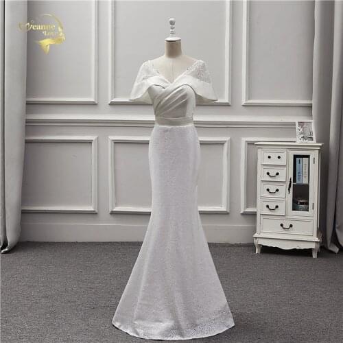 Jeanne Love New Design Ivory Wedding Dresses 2019 Real Photo Mermaid Bridal Dress Robe De Mariage Vestido De Noiva JLOV75972