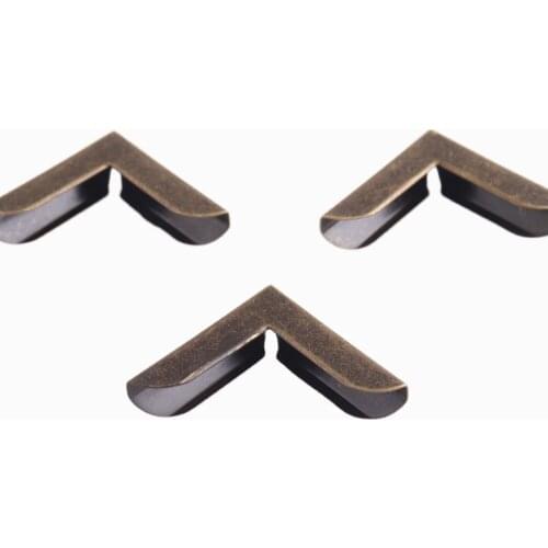 26mm Corner protectors Antique bronze Metal Corners with retro pattern Corner protector for boxes tables and books corner bracke