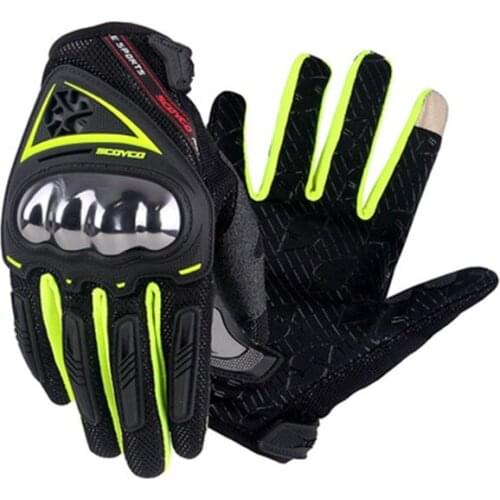 Bicycle Gloves Motorcycle Gloves Touch Screen Full Finger Breathable Antiskid Hard Shell Protection Comfortable and Not Tight