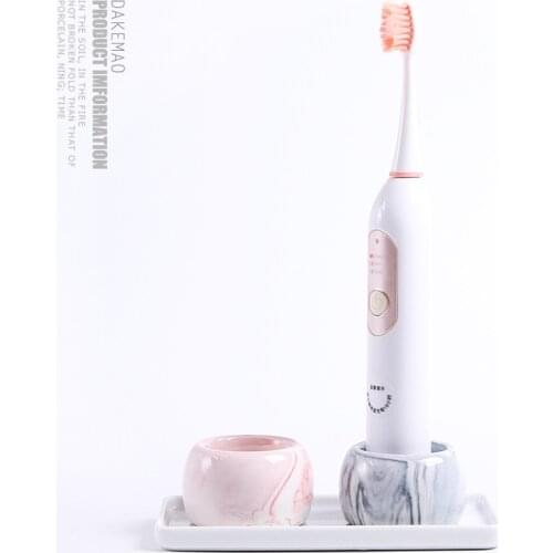Yooap Ceramics Electric Toothbrush Holder for Electric Toothbrush Bathroom Organizer Storage Rack Toothbrush Stand Brush Holder