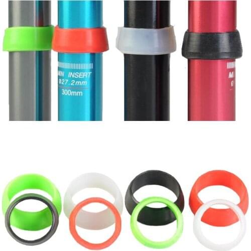 1PCS Silicone Bicycle Seat Post Ring Dustproof Waterproof Cover Mountain Bike Seat Rod Protection Ring