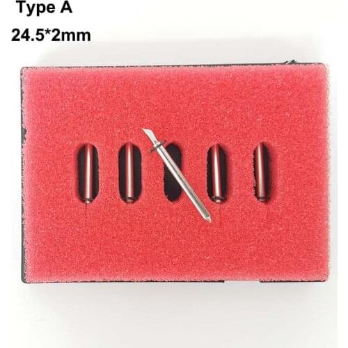 HQ 10pcs 45 Degree Roland Aoke Jingwei Jwei New Bull CAD Cutting Paper Board Plotter Cutter Blade