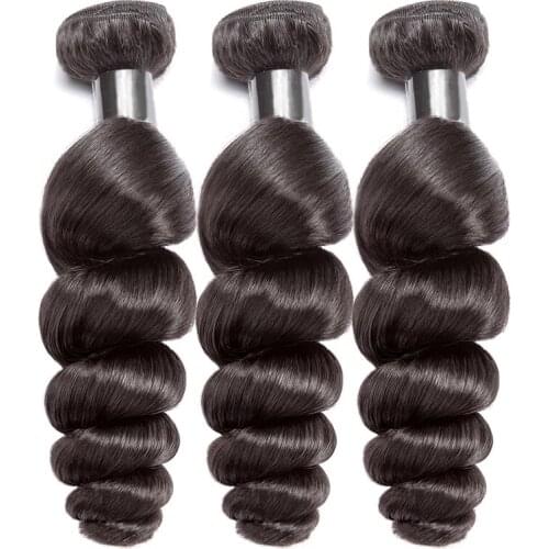 Queen Nala OneCut Hair Loose Wave 8-30inch P Brazilian Hair Weave Bundles Virgin Unprocessed Hair Extension Natural Color
