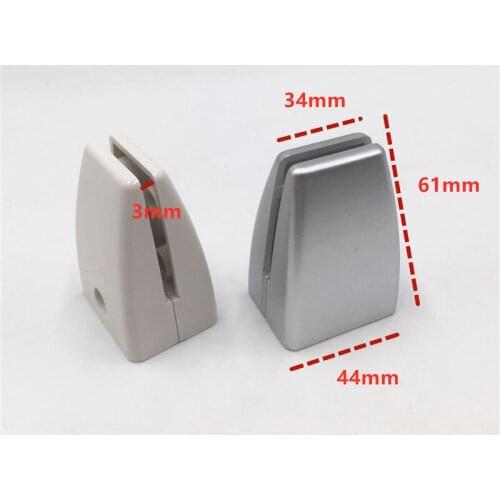 2pcs ABS glass/panel Clamp Clips Support Brackets for office/home table