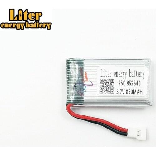 3.7V 850mAH Sima X5C remote quadrocopter lithium battery 3.7V 850mAH-air plug 852540 25c