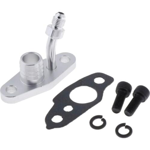 4AN Oil Feed & Return Flange For TOYOTA CT9 CT12 CT20 CT26 Turbocharger - 4AN Feed 10AN Return