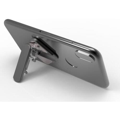 Aluminum alloy is a car magnetic mobile phone holder portable mobile phone folding storage lazy desktop holder
