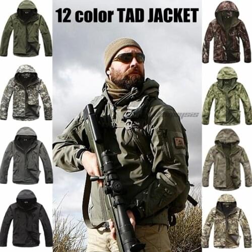 Army Camouflage Coat Military Tactical Jacket Military Clothing Outwear Soft Shell Waterproof Windproof Jacket Set