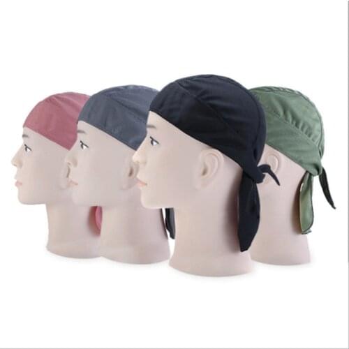 Durag for Men Bandanas Women Black Doo Rag Head Wrap Sport Cap Dew Rag Hair Accessories 2020