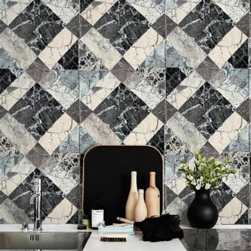 Beibehang Modern Natural Simulation Marble Stone Pattern Culture Stone Wallpaper Living Room Bar Club Background 3d Wallpaper