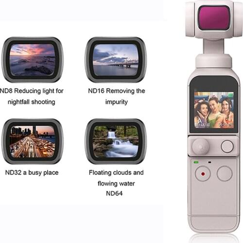 Camera Quick Release Filter Adjustable CPL Filter NDPL Kit MCUV ND Dimming Filter for DJI OSMO Pocket 2