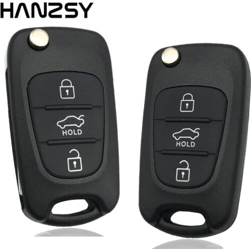 3 Buttons Remote key Shell Case For Hyundai Elantra i30 I20 IX35 Avante Verna For kia K5 K2 Car Folding Flip key Cover Fob