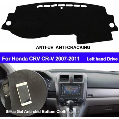 TAIJS Car Dashboard Cover Silicone Non-Slip Dash Mat ANti-UV Carpet Auto DashMat For Honda CRV CR-V 2007 2008 2009 2010 2011
