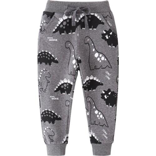 Funnygame Kids Long Pants with Monsters Printed Autumn Spring Boys Girls Sweatpants Hot Selling Children Long Pants Baby Clothes