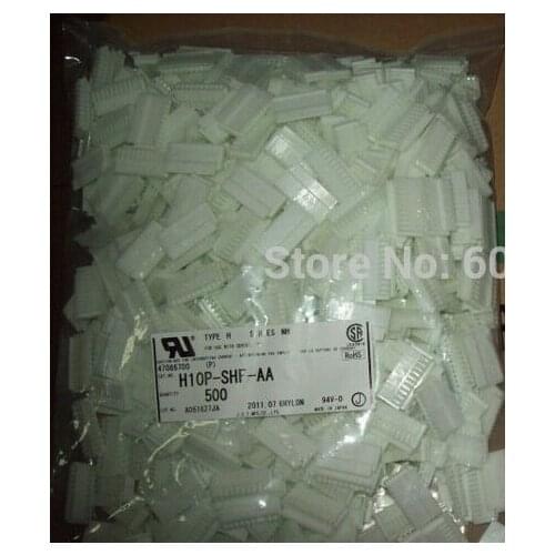 H10P-SHF-AA CONN RECEPT HOUSING 10POS NH JST Connectors terminals housings 100% new and Original parts H10P-SHF-AA(P)