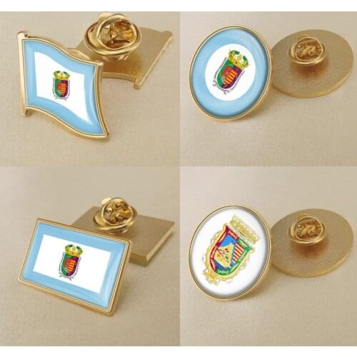 Coat of Arms of Málaga Province of Spain Flag Lapel Pins/Broochs/Badges