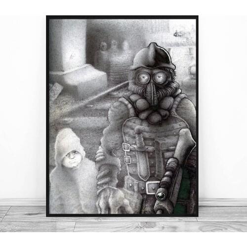 Game Posters Metro 2033 Last Light Drawing Wall Art Canvas Painting and Prints Oil HD Pictures For Bedroom Home Decor Artworks