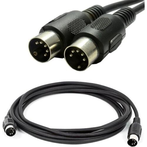 MIDI 5Pin DIN Male to Male Audio MIDIAT Adapter Cable For MIDI Keyboard,MIDI Extension Cable 1M 1.5M