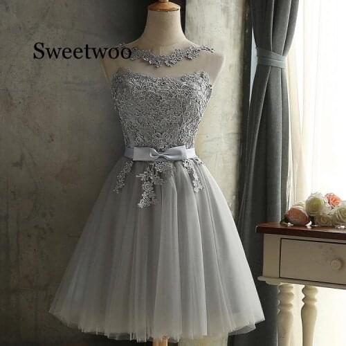 SWEETWOO Short Dresses 2020 Sexy Backless Lace Up Formal Dress Women Occasion Party Robe De