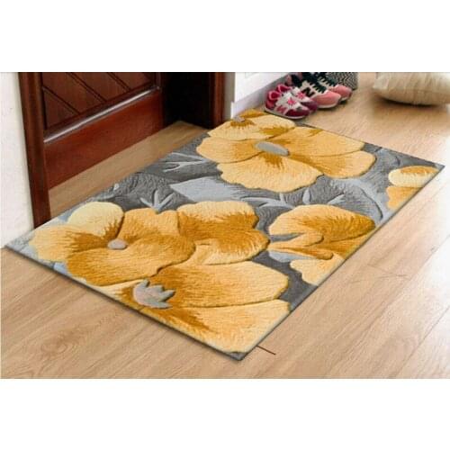 Carpets with sunflowers Carved Door mat Wool Brand carpets for Hallway Bedroom Living room Aisle Bedside 100% wool Carpets