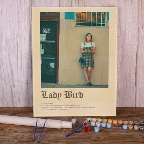 Lady Bird Movie Greta Gerwig Film Saoirse Ronan Coloring By Painting Package Oil Paints 40*50 Paiting By Wholesale