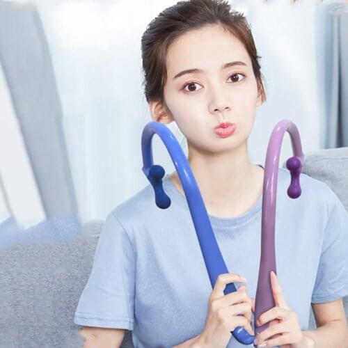 Back Massager Stick Backscratcher Self-Massage Hook Tool Deep Pressure Trigger Point Body Muscle Relax Pain Relief Therapeutic