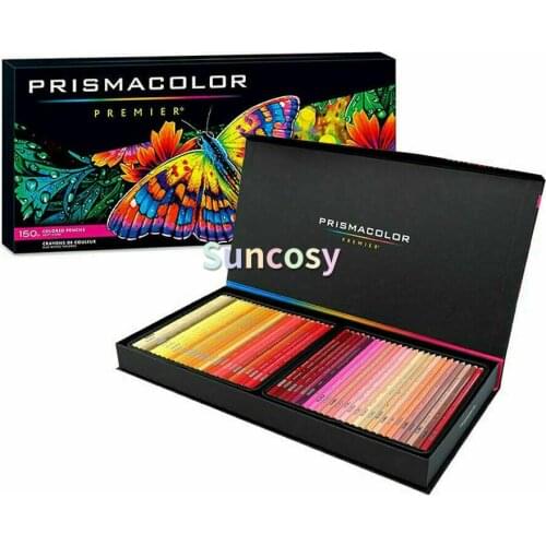 USA Prismacolor Premier 150 Colored Pencils Sanford Premium Soft Core Colors Pencils Set for Adult Coloring Books,Lightfast Set
