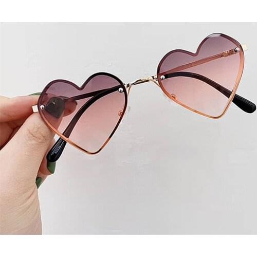 New Children Sunglasses Kids Polarized Sun Glasses LOVE Heart Boys Girls Glasses Baby Flexible Safety Frame Eyewear 2021