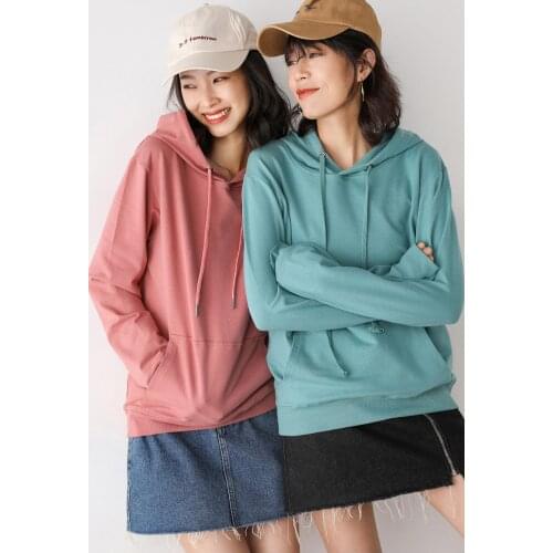 2020 new autumn solid hooded sweatshirts casual pullover tops for couple best friends lovers oversize M-5XL basic clothes