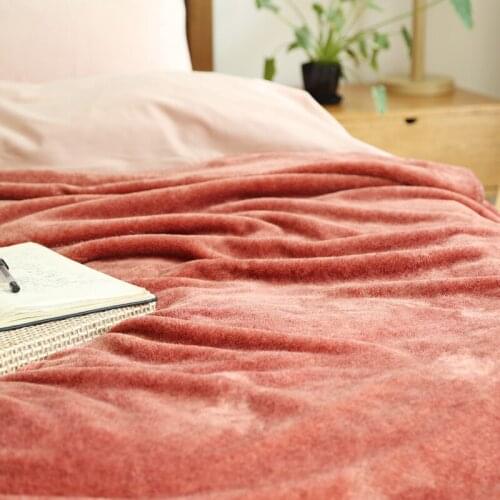 Autumn Winter Japan Style Brief Keep Warm antistatic fibre fleece throw blanket child sofa throws office single home textile