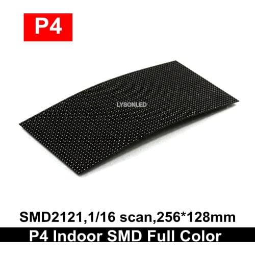 P4 Indoor Full Color Flexible Led Module 64x32 Dots Curved Video Wall Panel Unit