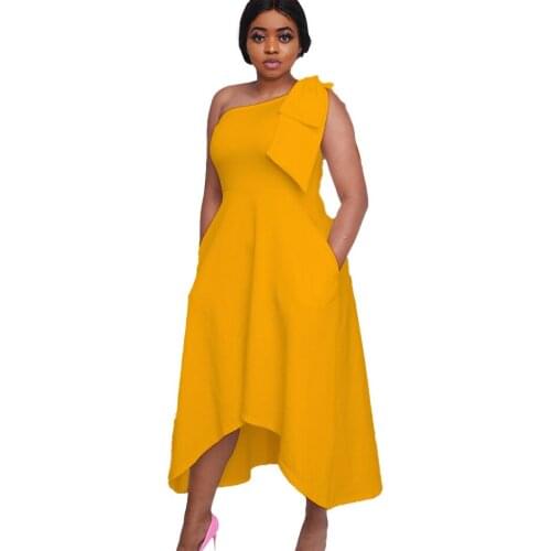 Sexy One Shoulder Sleeveless Backless Woman Dress 2021 Summer Casual Office Elegant White Lady Dresses For Women Robe Femme