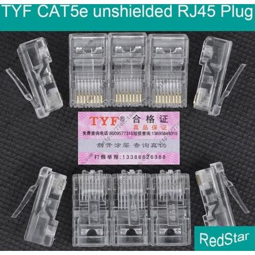 [ReadStar]100PCS/LOT TYF CAT5e UTP RJ45 (8P8C Plug) Unshielded Connector RJ45 Plug Network plug Type 5 UTP plug