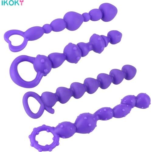 Silicone Flexible Beads Vaginal Balls Anal Plug Sex Toys for Women Long Dildos Men Butt Massager Adults Erotic Couple Tools Shop