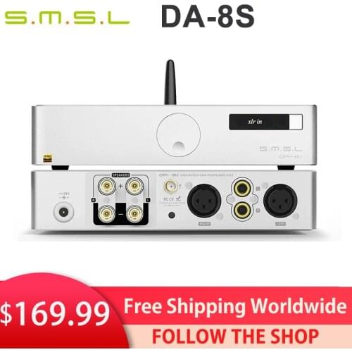 SMSL DA-8s NJW1194 80W Full Balanced Bluetooth Digital Amplifier DA8S Power Amplifier