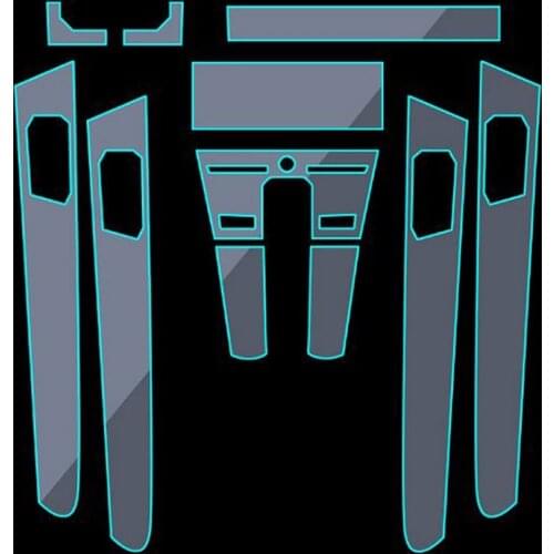 Car-Styling New Car Interior Trim Dashboard Clear Paint Protective Film Stickers for Porsch Cayenne 2010-2018