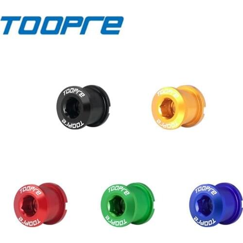 TOOPRE Bicycle Colour 5 Pcs Chainwheel Screws Aluminium Alloy Iamok Bike Parts 9.6/10.6g Chainring Nails