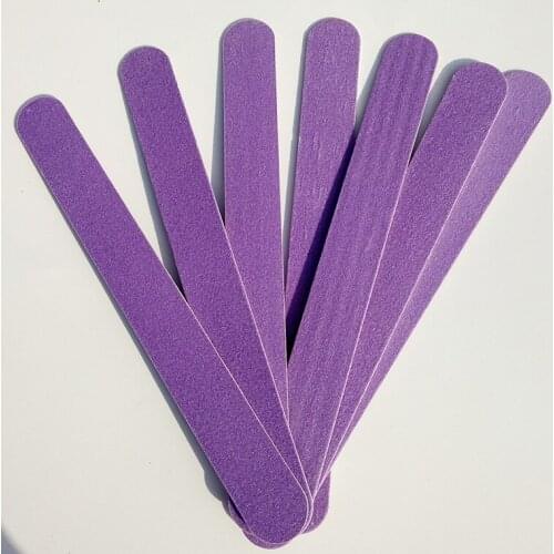 10pcs 180/180 PurpleNail Files Wood Chips Nail Art File Nails Polish Tools Nail Accessories Blue Color Sanding File Buffer Block